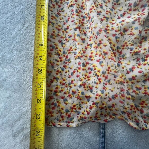 Denim & Floral Sleeveless Midi Summer Dress - Picture 8 of 11